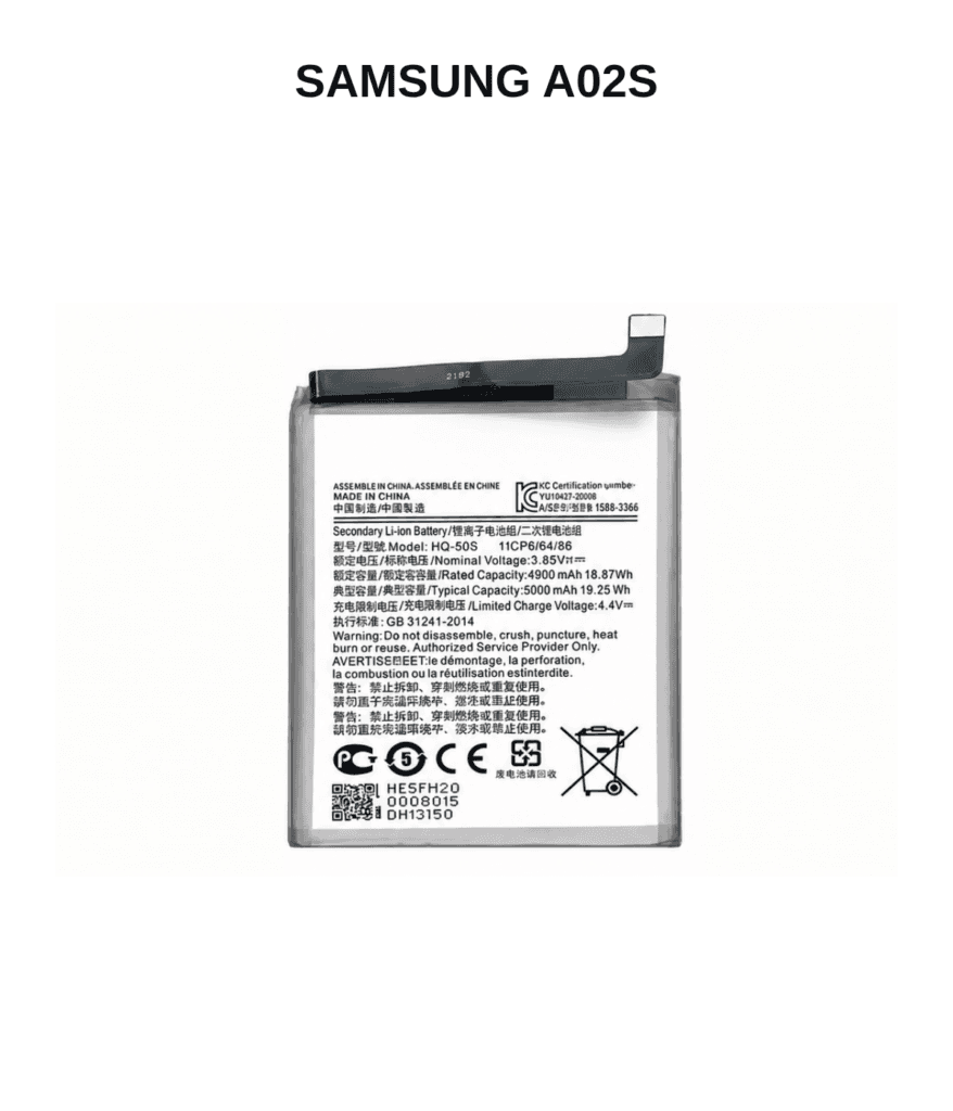 Samsung Galaxy A02S Replacement Battery