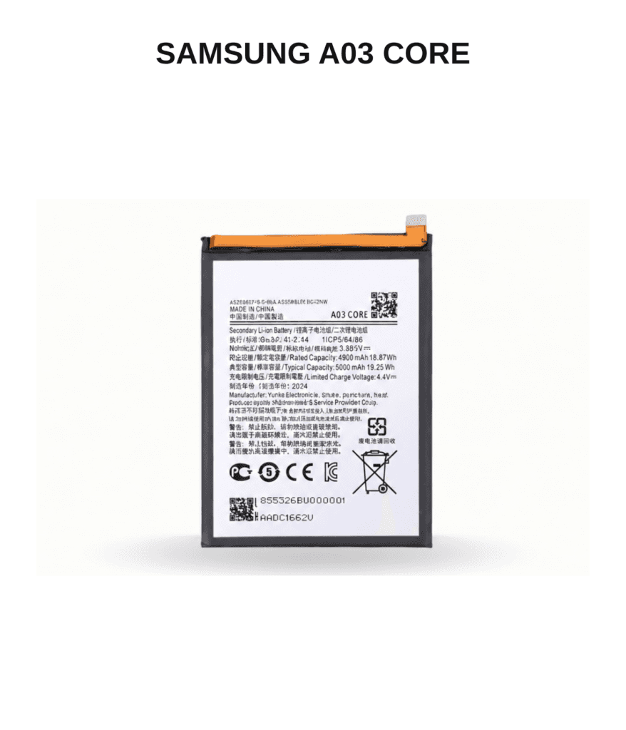 Samsung Galaxy A03 CORE Replacement Battery