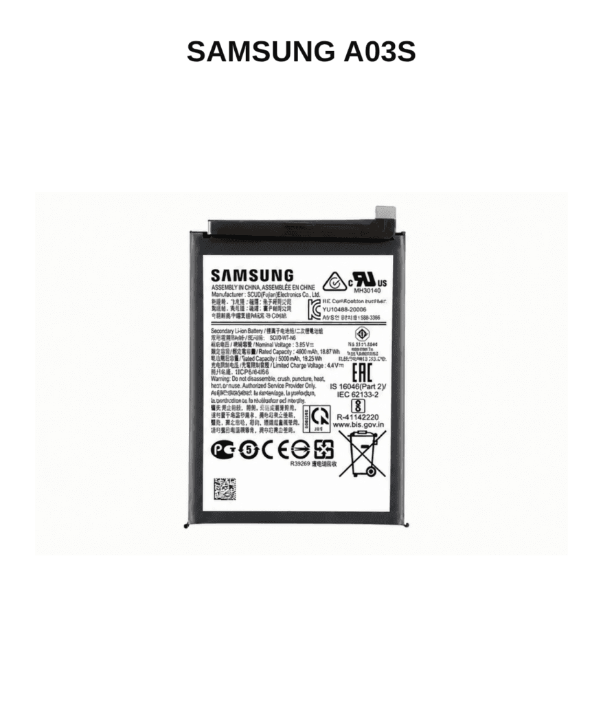 Samsung Galaxy A03S Replacement Battery