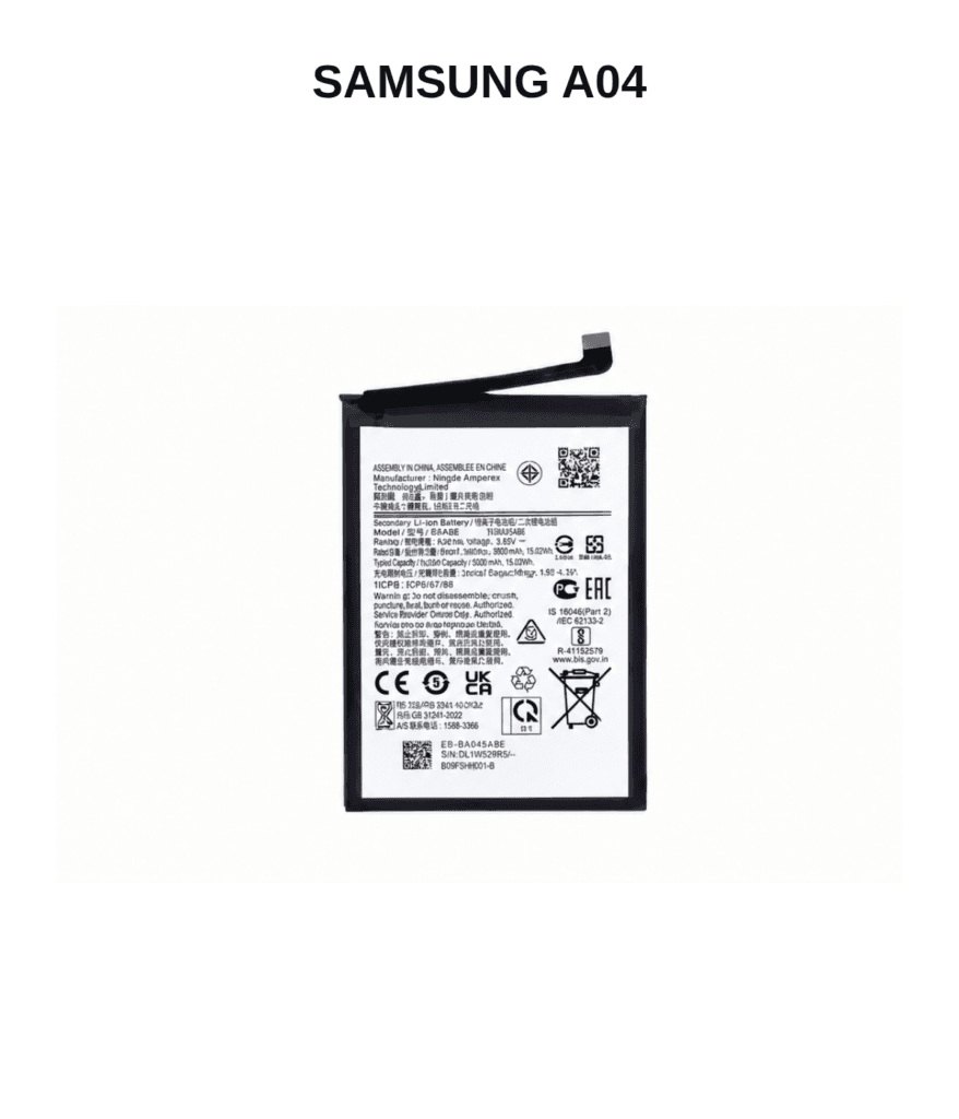 Samsung Galaxy A04 Replacement Battery