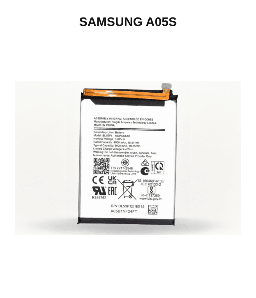 Samsung Galaxy A05S Replacement Battery