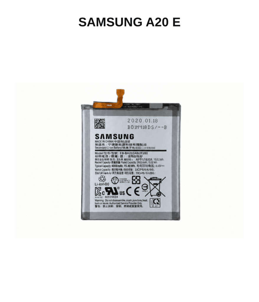 Samsung Galaxy A20 E Replacement Battery