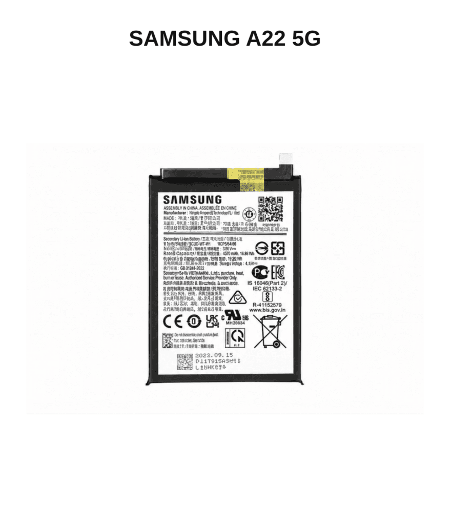Samsung Galaxy A22 5G Replacement Battery