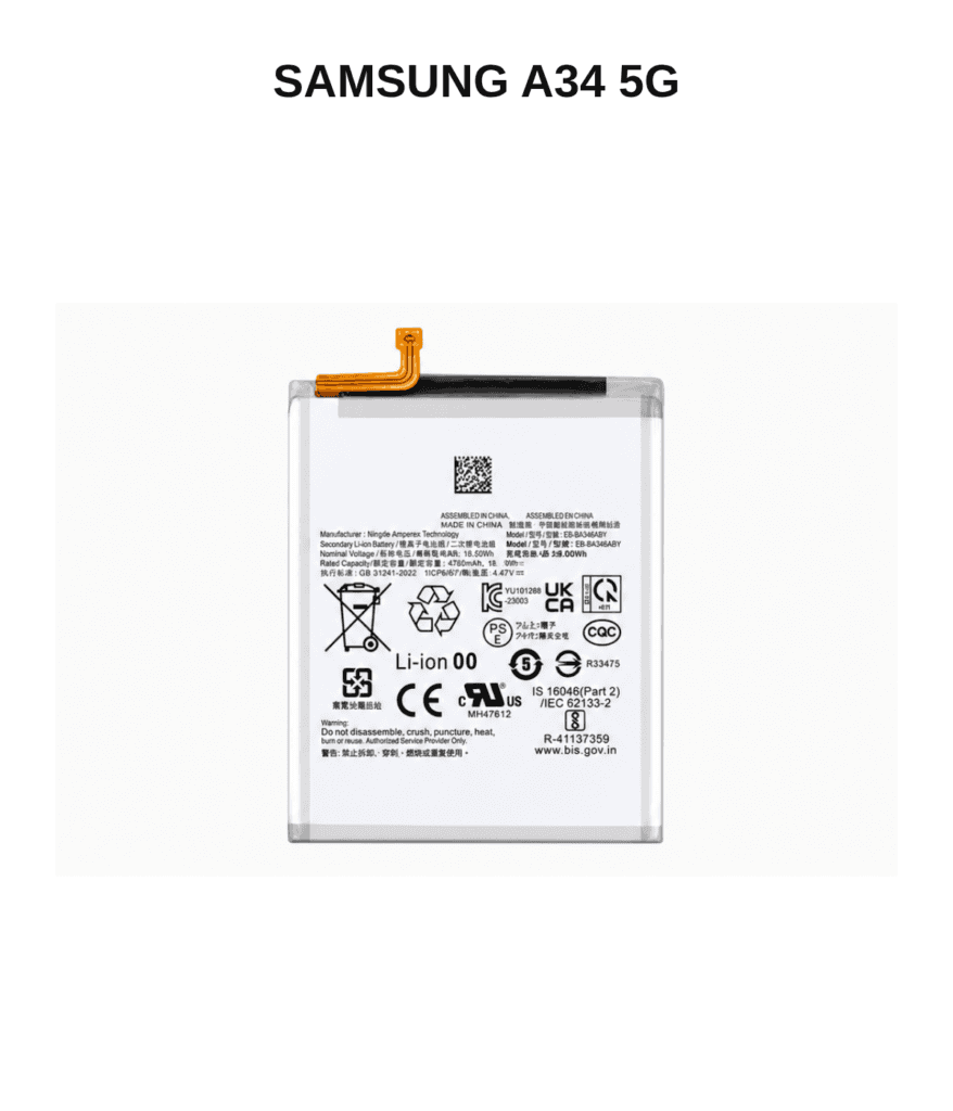 Samsung Galaxy A34 5G Replacement Battery