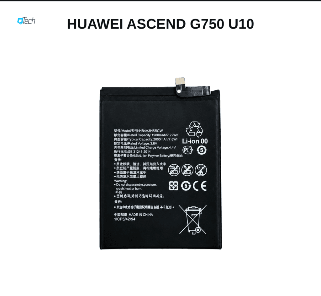 Huawei Ascend G750 U10 Battery