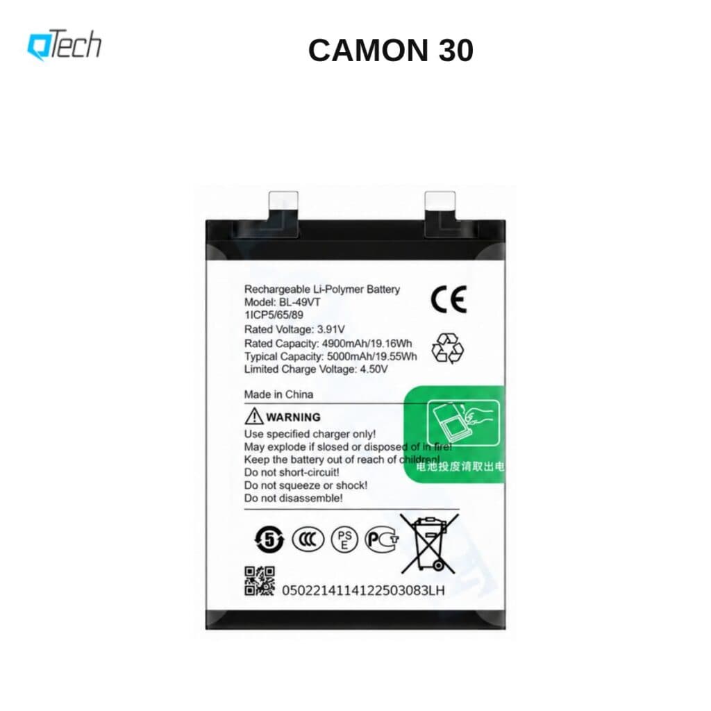 Tecno CAMON 30 Replacement Battery
