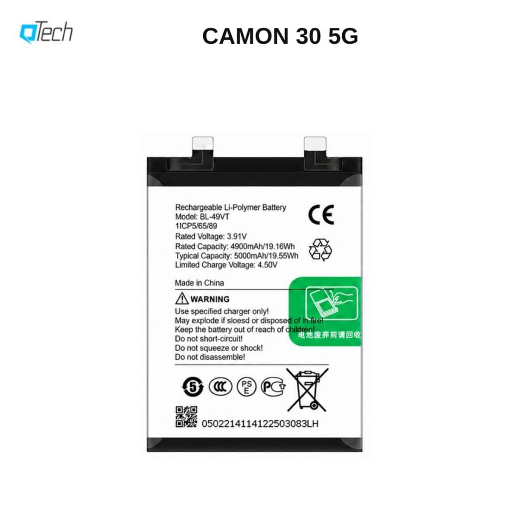 Tecno CAMON 30 5G Replacement Battery