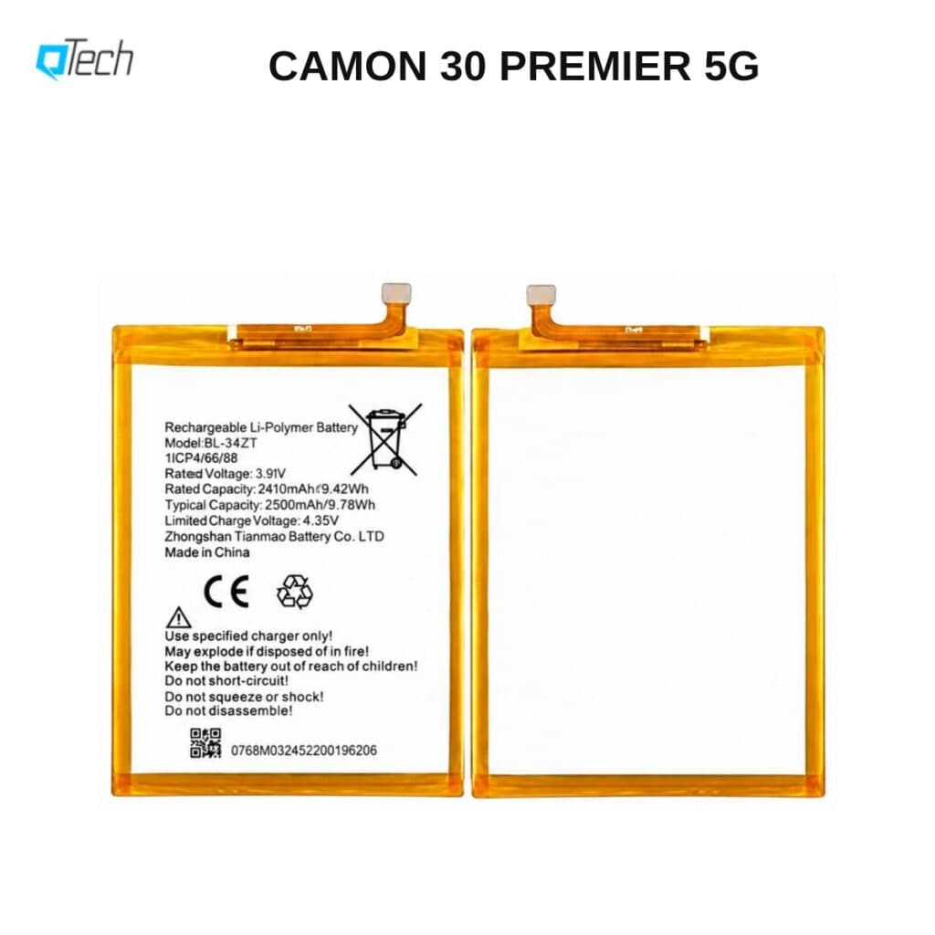 Tecno CAMON 30 PREMIER 5G Replacement Battery