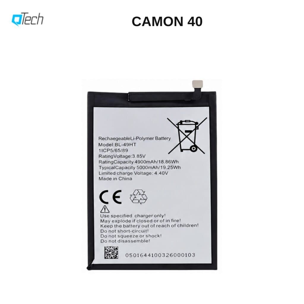 Tecno CAMON 40 Replacement Battery
