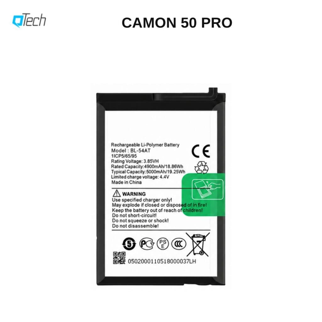 Tecno CAMON 50 PRO Replacement Battery