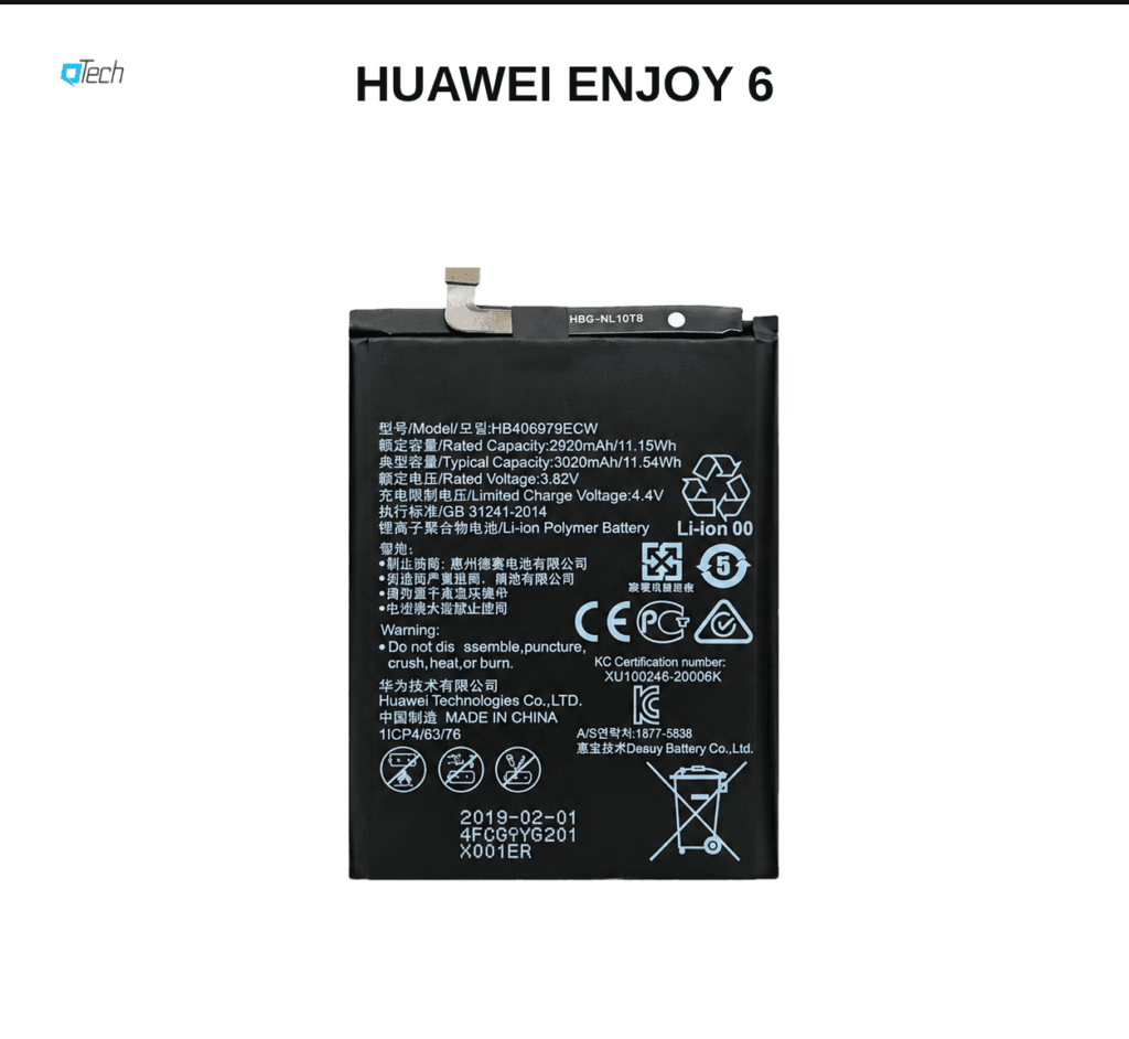 Huawei Enjoy 6 Battery