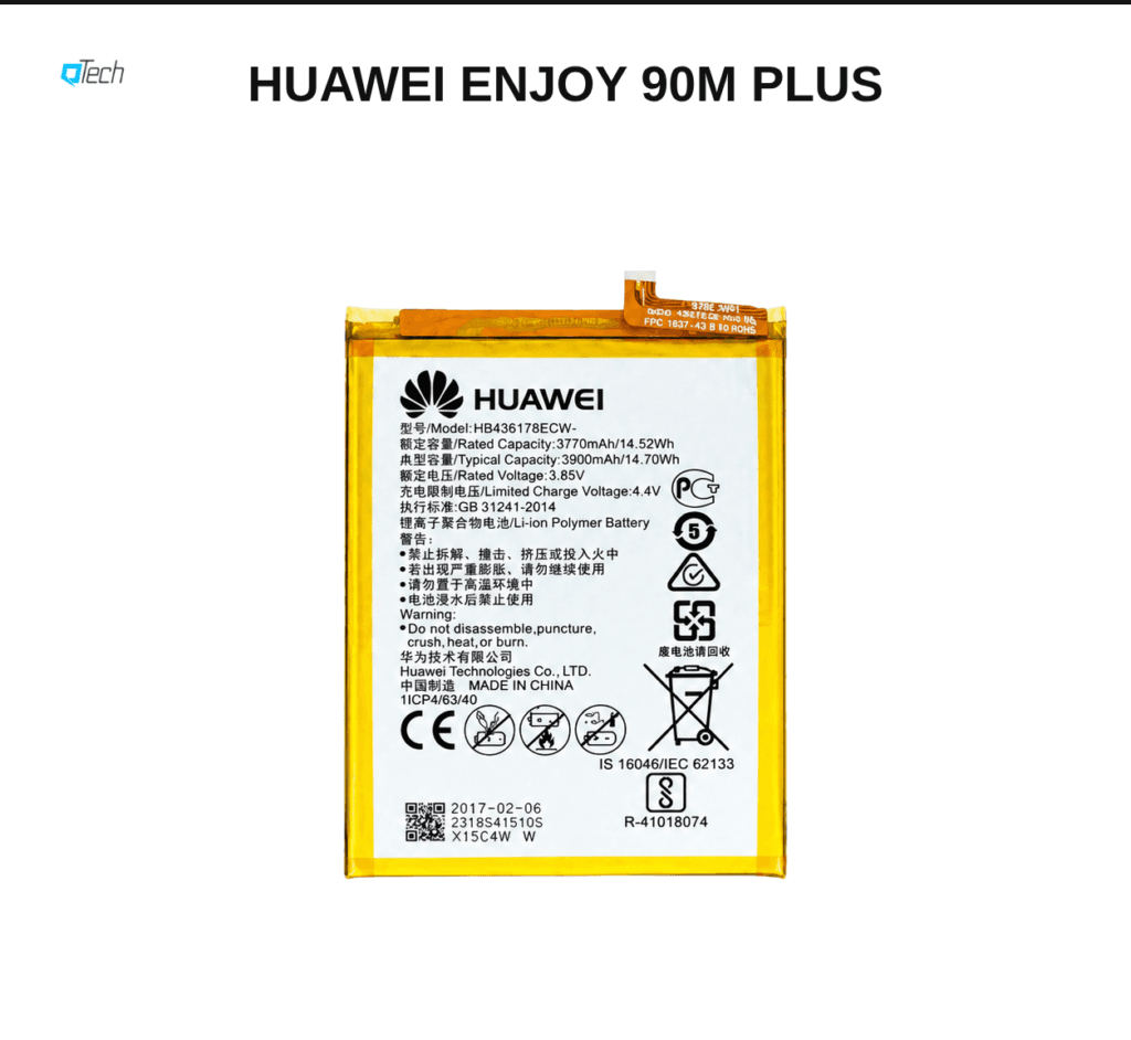 Huawei Enjoy 90m Plus Battery