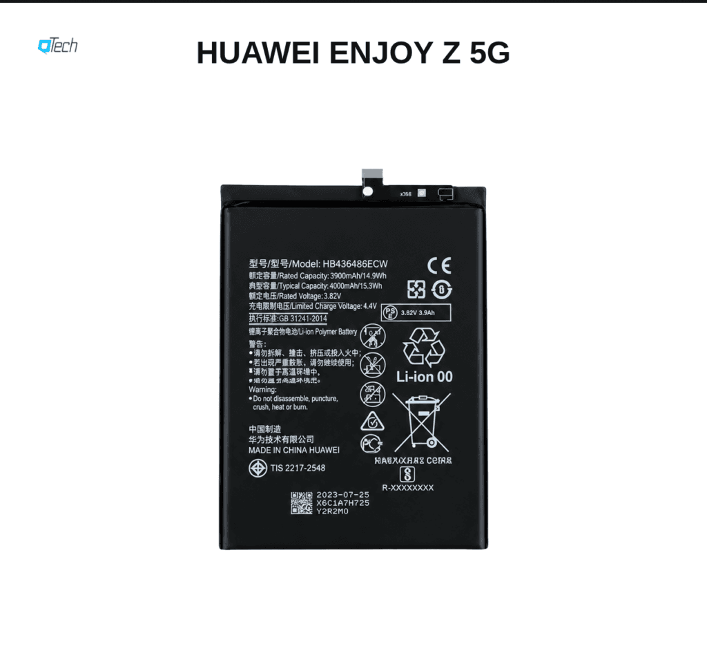 Huawei Enjoy Z 5G Battery