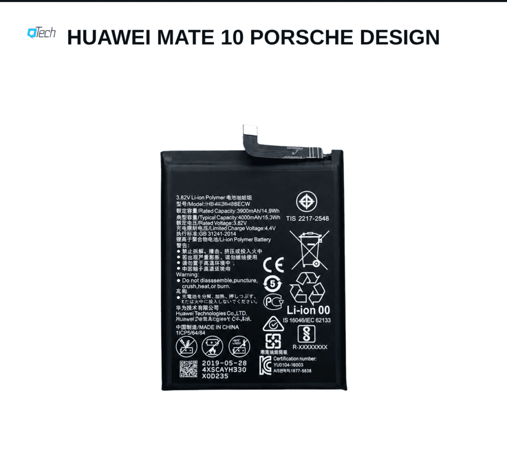 Huawei Mate 10 Porsche Design Battery