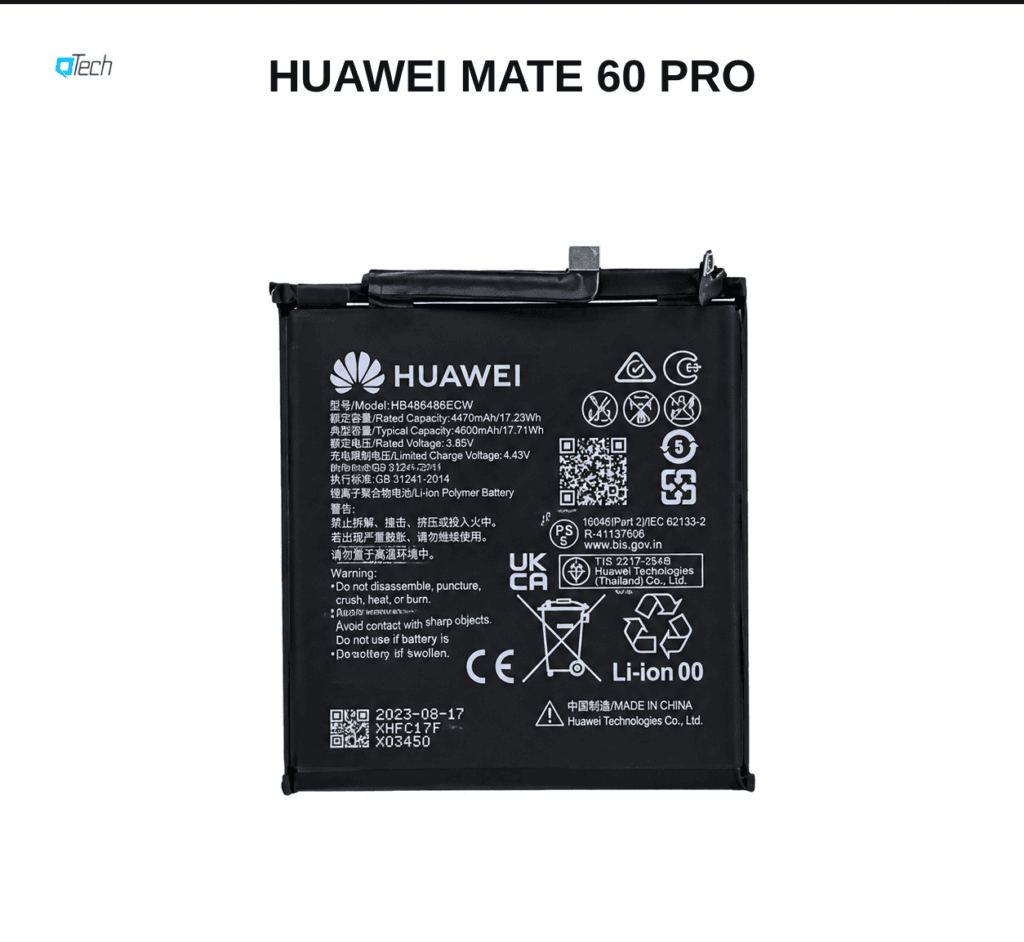 Huawei Mate 60 Pro Battery