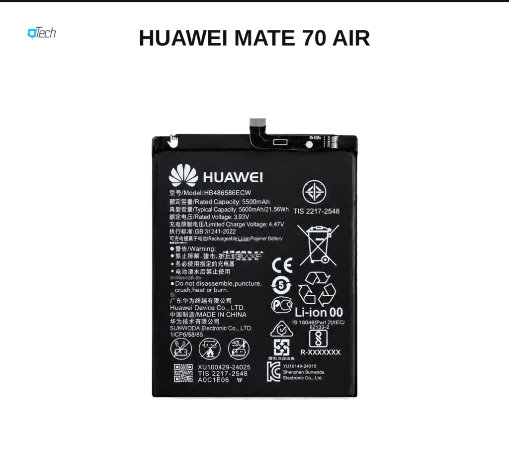 Huawei Mate 70 Air Battery