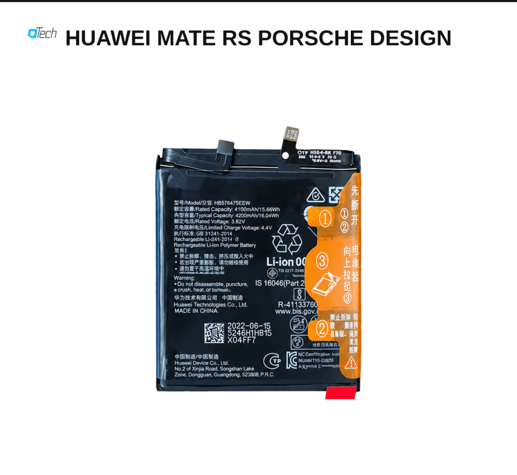 Huawei Mate RS Porsche Design Battery