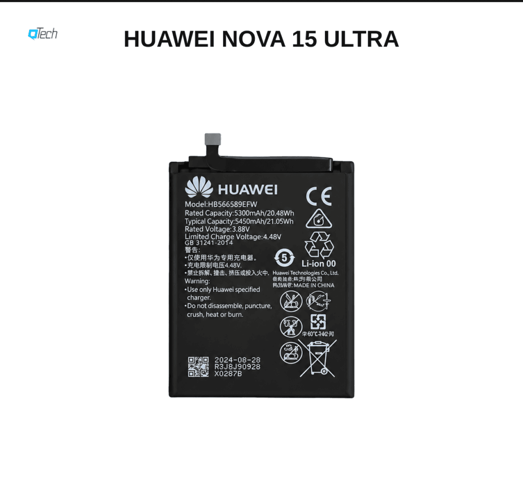 Huawei nova 15 Ultra Battery