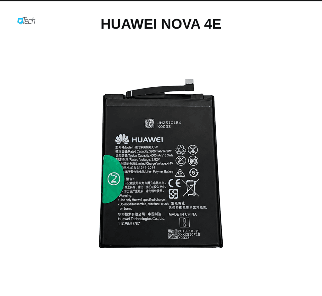 Huawei nova 4e Battery