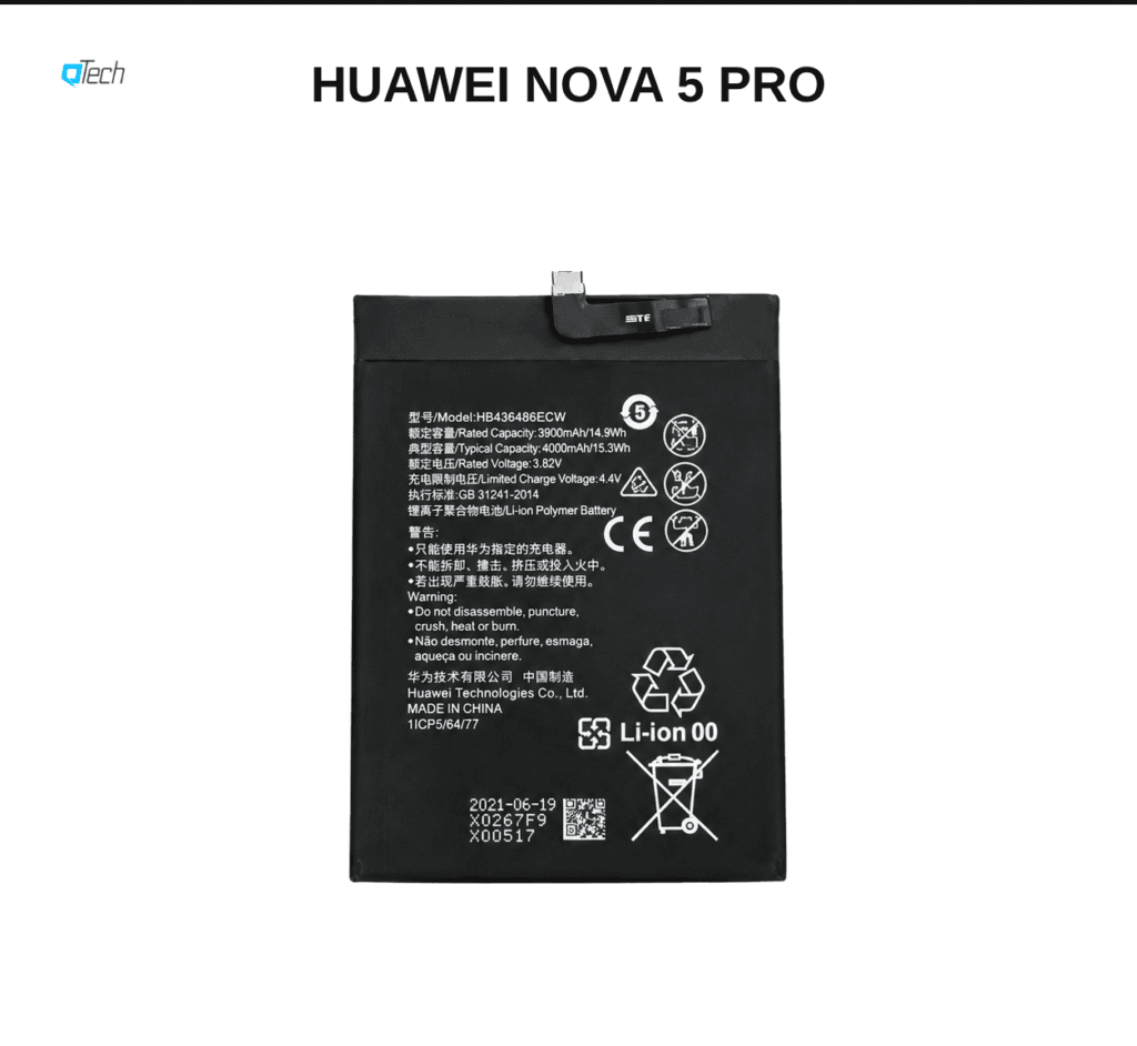 Huawei nova 5 Pro Battery