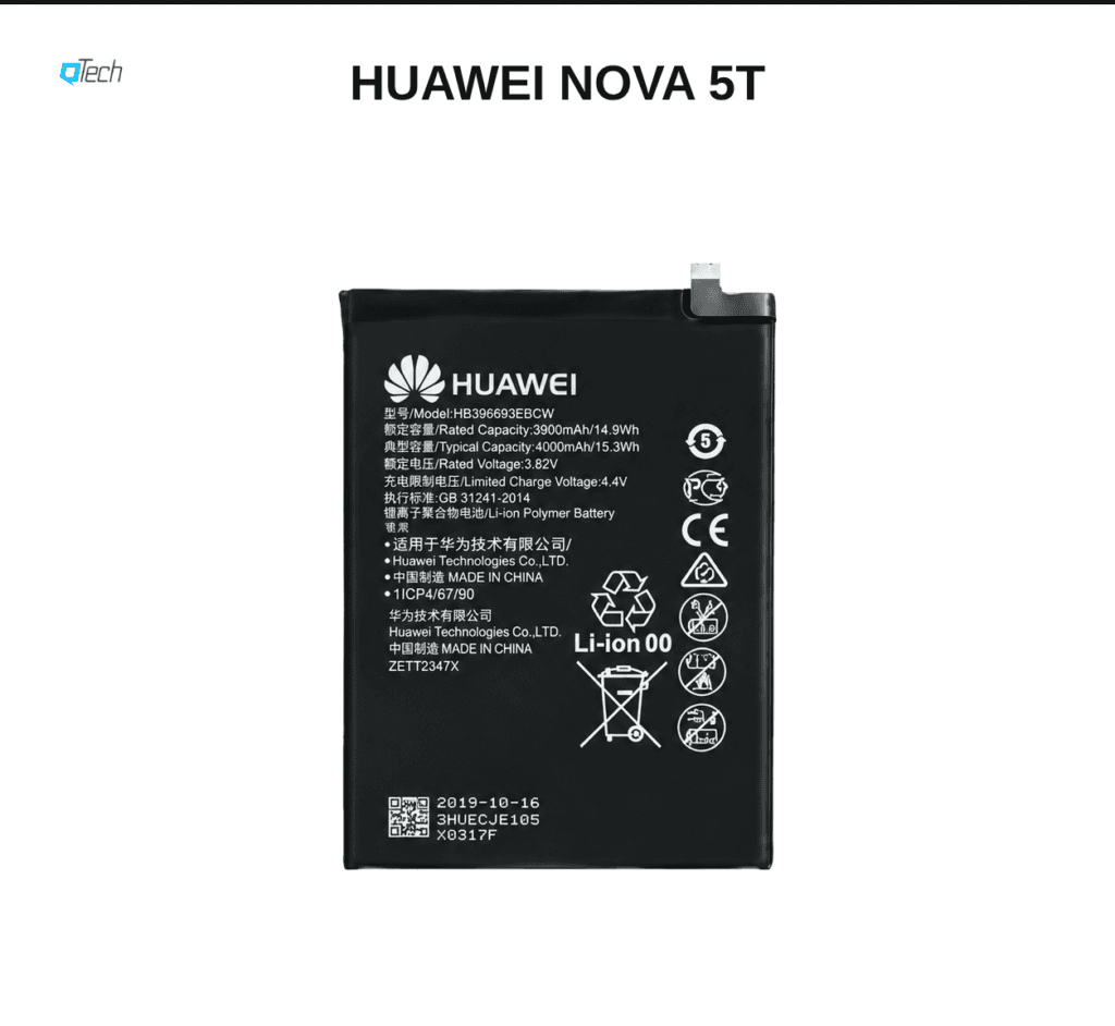 Huawei nova 5T Battery