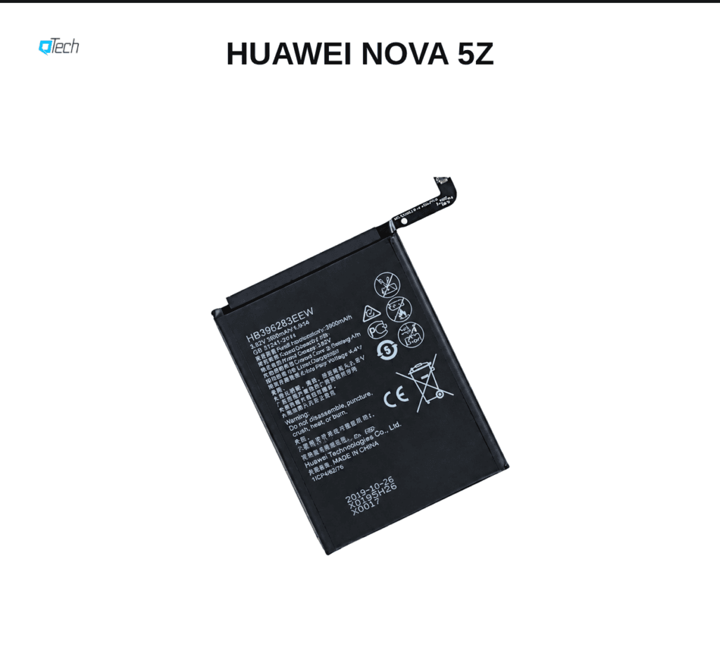 Huawei nova 5z Battery
