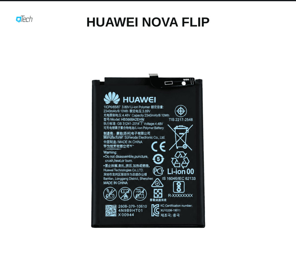 Huawei nova Flip Battery