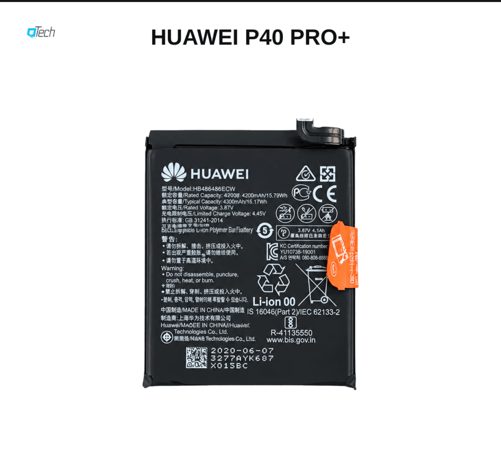 Huawei P40 Pro+ Battery