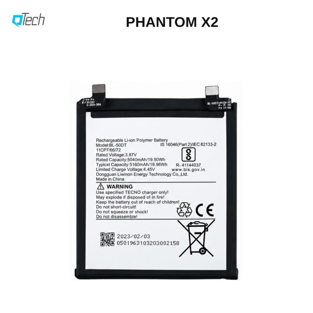 Tecno PHANTOM X2 Replacement Battery