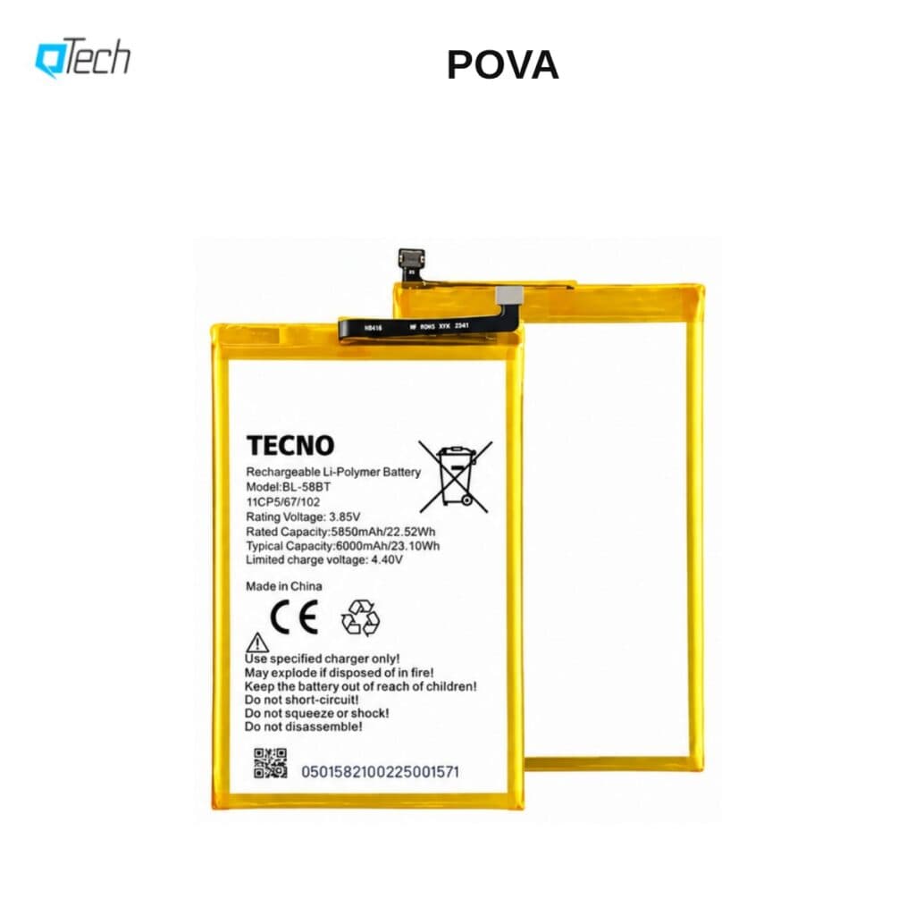 Tecno POVA Replacement Battery