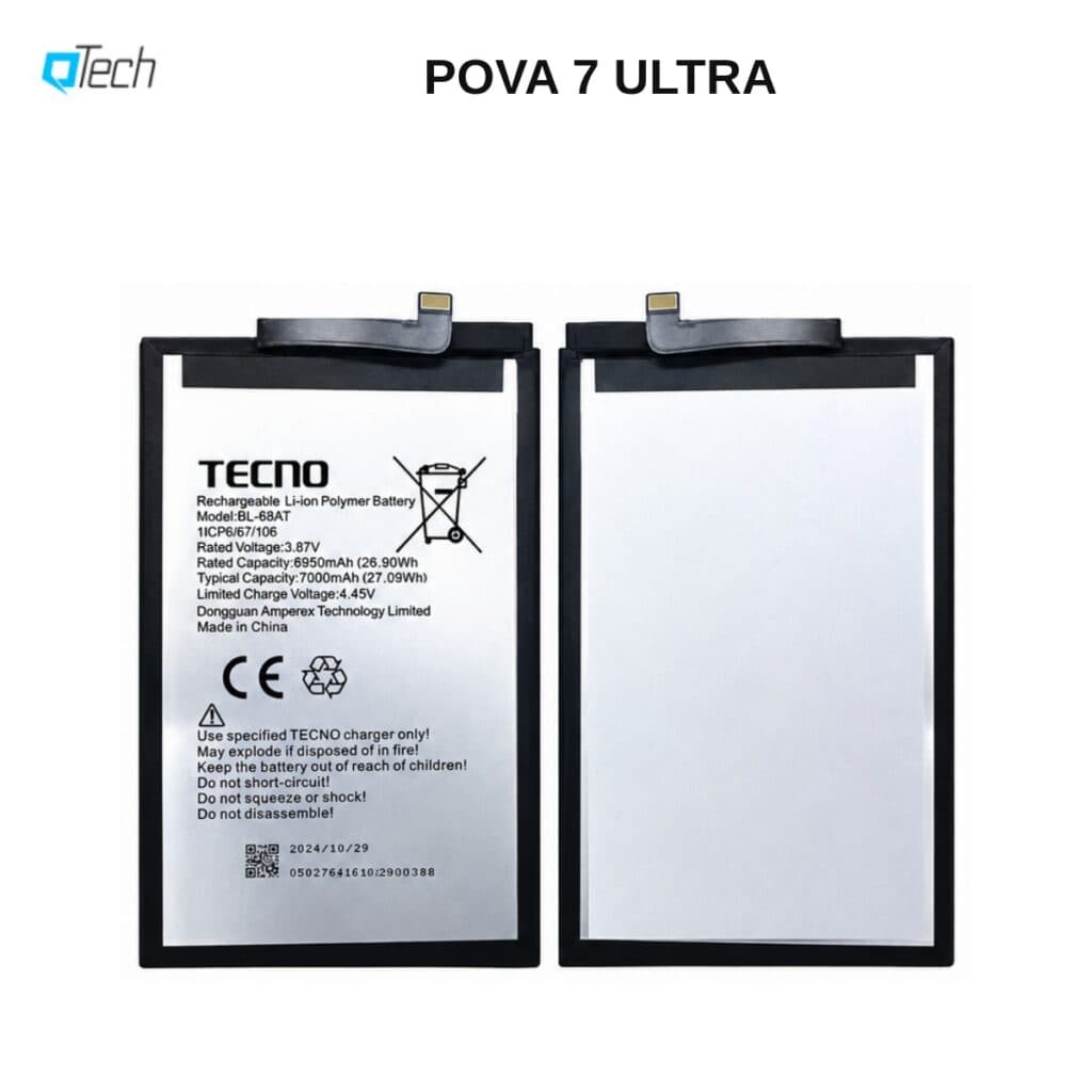 Tecno POVA 7 ULTRA Replacement Battery
