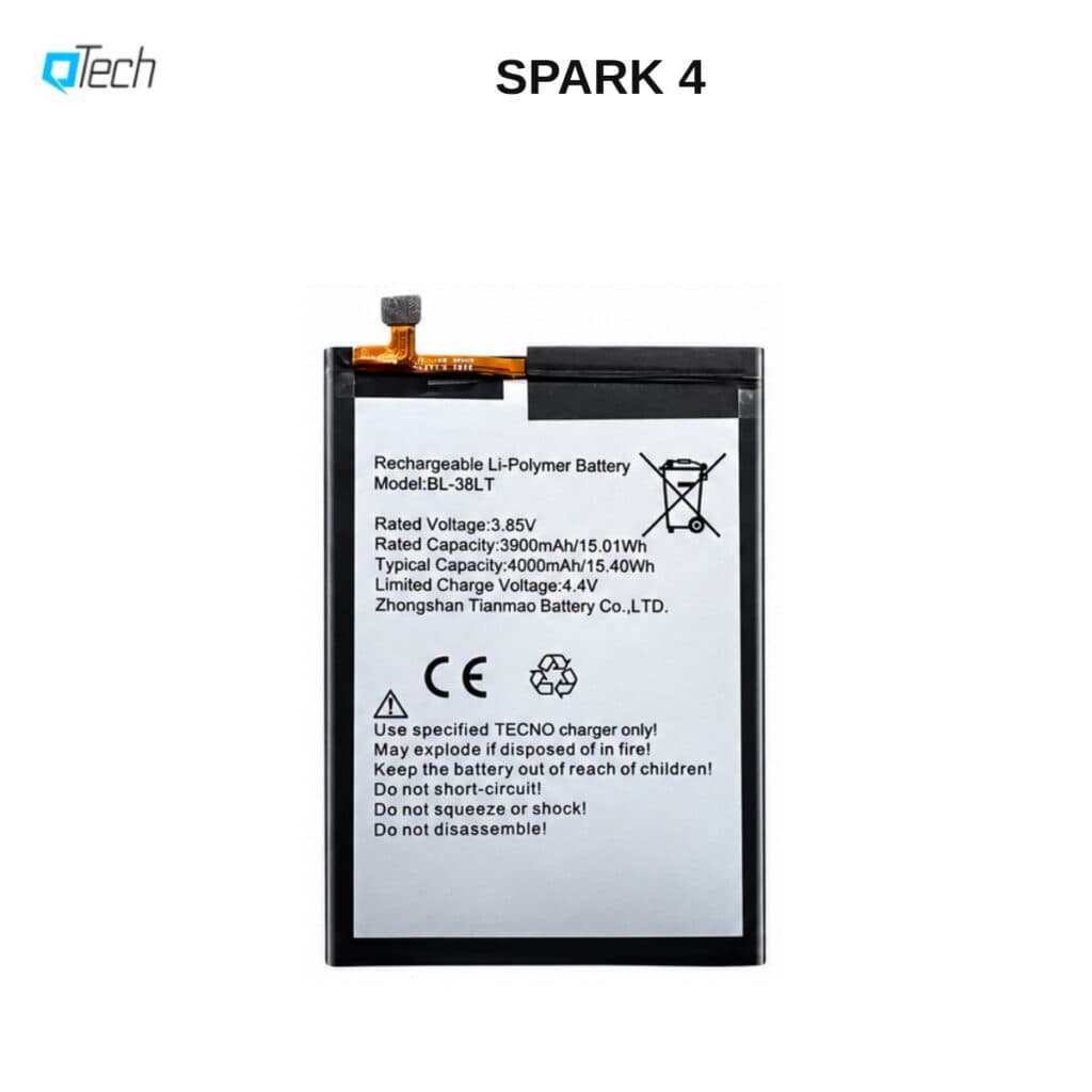 Tecno SPARK 4 Replacement Battery