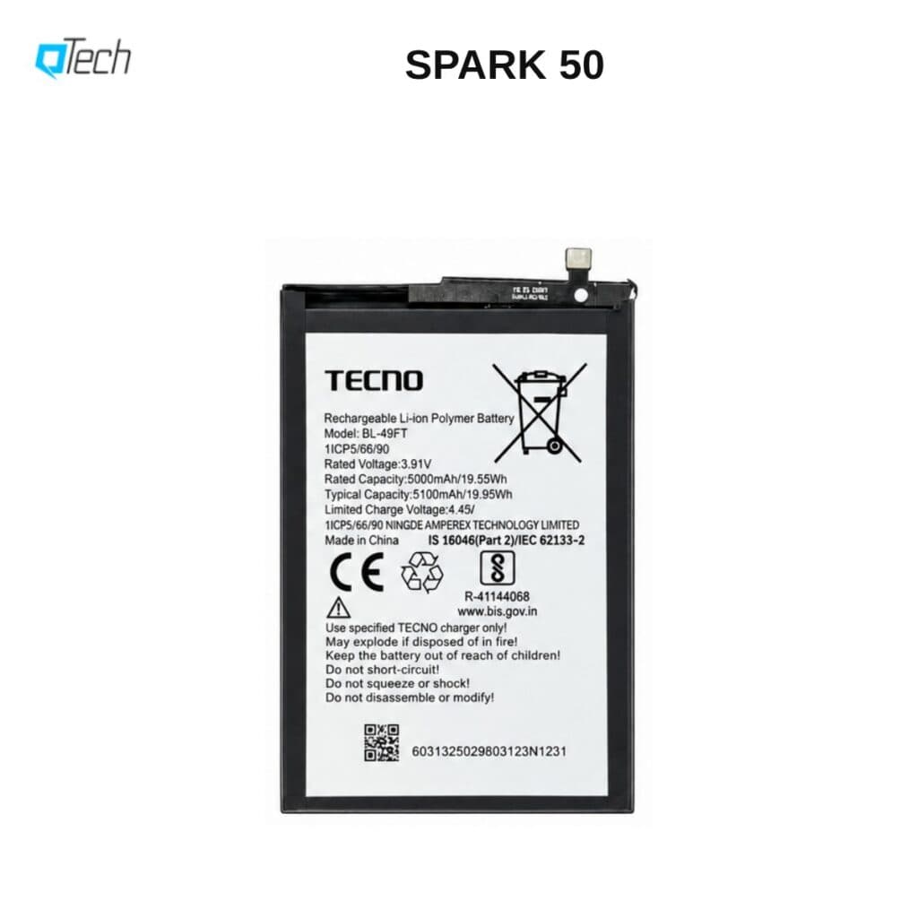 Tecno SPARK 50 Replacement Battery
