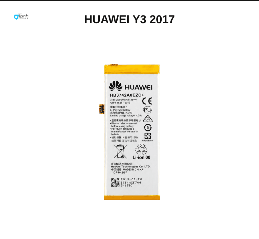 Huawei Y3 2017 Battery