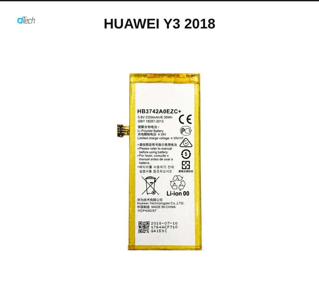 Huawei Y3 2018 Battery