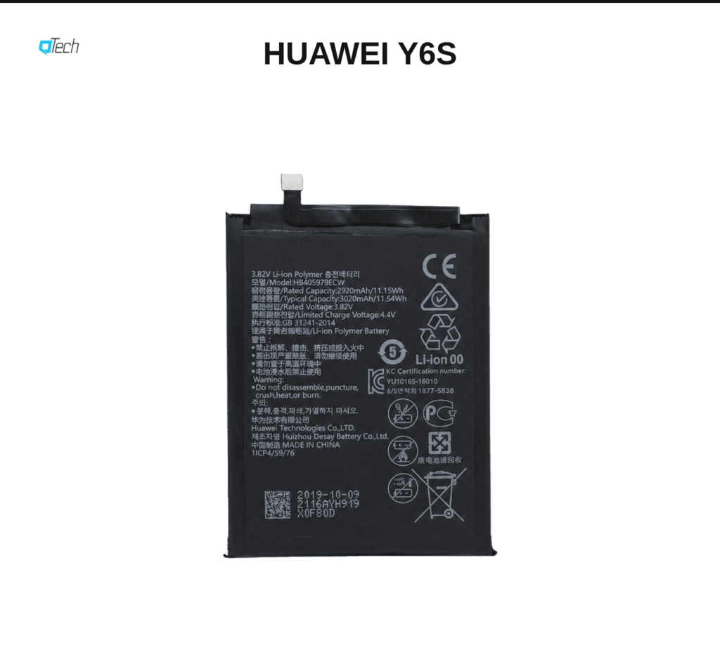 Huawei Y6s Battery
