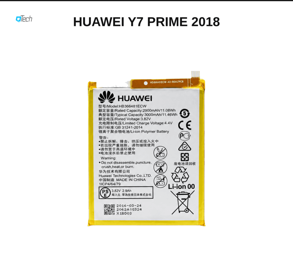 Huawei Y7 Prime 2018 Battery