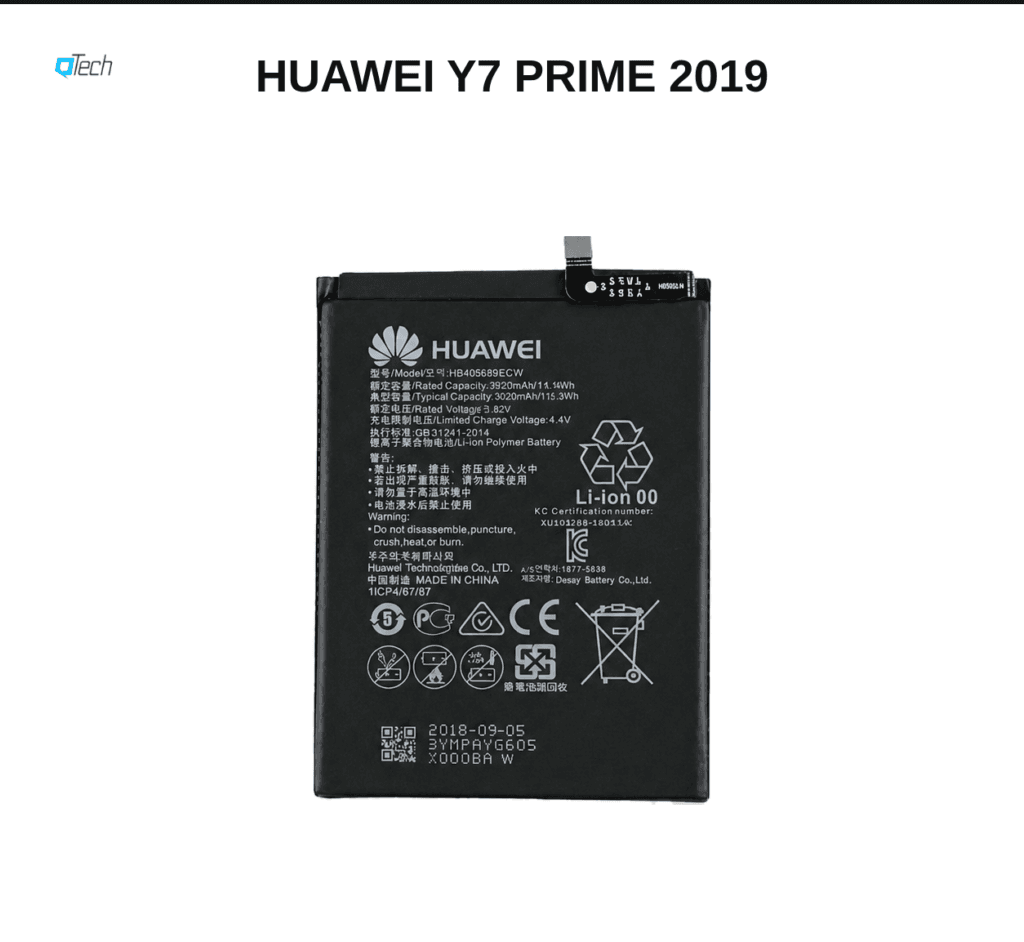 Huawei Y7 Prime 2019 Battery