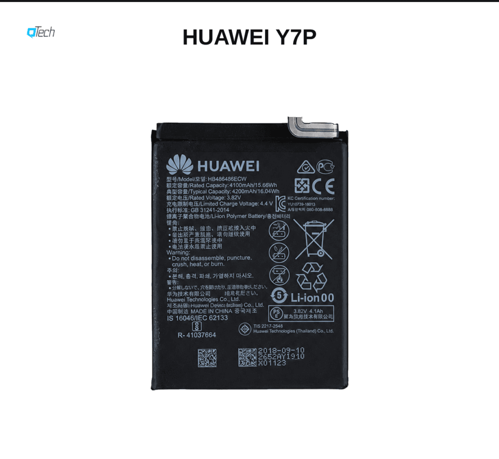 Huawei Y7p Battery
